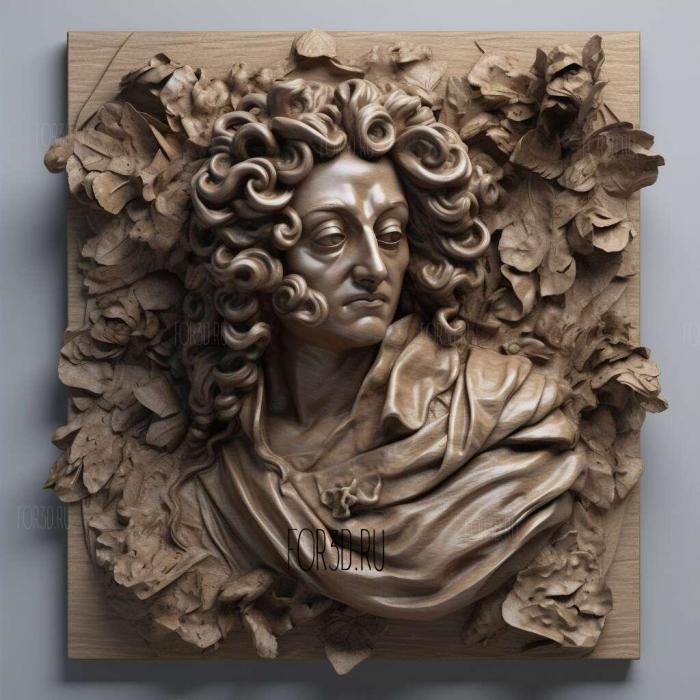 Henry Purcell 2 stl model for CNC